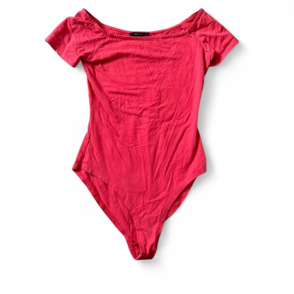Forever 21 Vibrant Dark Pink Bodysuit